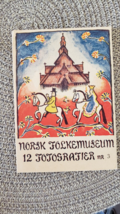 Antique LOT of 12 Norsk Folk Folke Museum Bygdoy Photos Photograph Postcards - £30.36 GBP