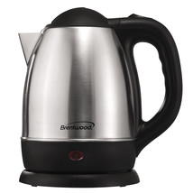 Brentwood 1.2 L Stainless Steel Electric Cordless Tea Kettle 1000W in Brushed C - £56.79 GBP