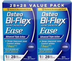 Osteo Bi-Flex Ease Advanced Triple Action with Vitamin D Joint Supplements, Mini - £56.74 GBP