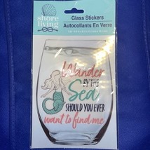 Shore Living Glass Stickers “Wander By The Sea Should You Ever Want To F... - $40.26 MXN
