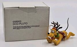 Disney Christmas Magic Ornament Pluto as a Reindeer with Box by Grolier - $330.31 MXN