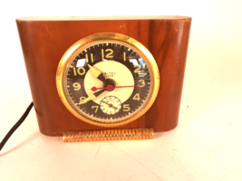 United Clock Co. Art Deco Alarm Clock, Luminous Hands and Numbers, Running - £21.43 GBP
