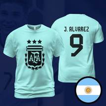 Argentina alvarez 3 stars fifa world cup 2022 t shirt light blue thumb200