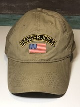 Ranger Joe’s American Flag Military Gear Hat Cap Beige Strapback Men’s - £7.98 GBP