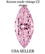 2x Marquis CZ Stones Size 10x5mm Marquee Cut Vintage Made In Korea￼ Thanks  - £22.92 GBP