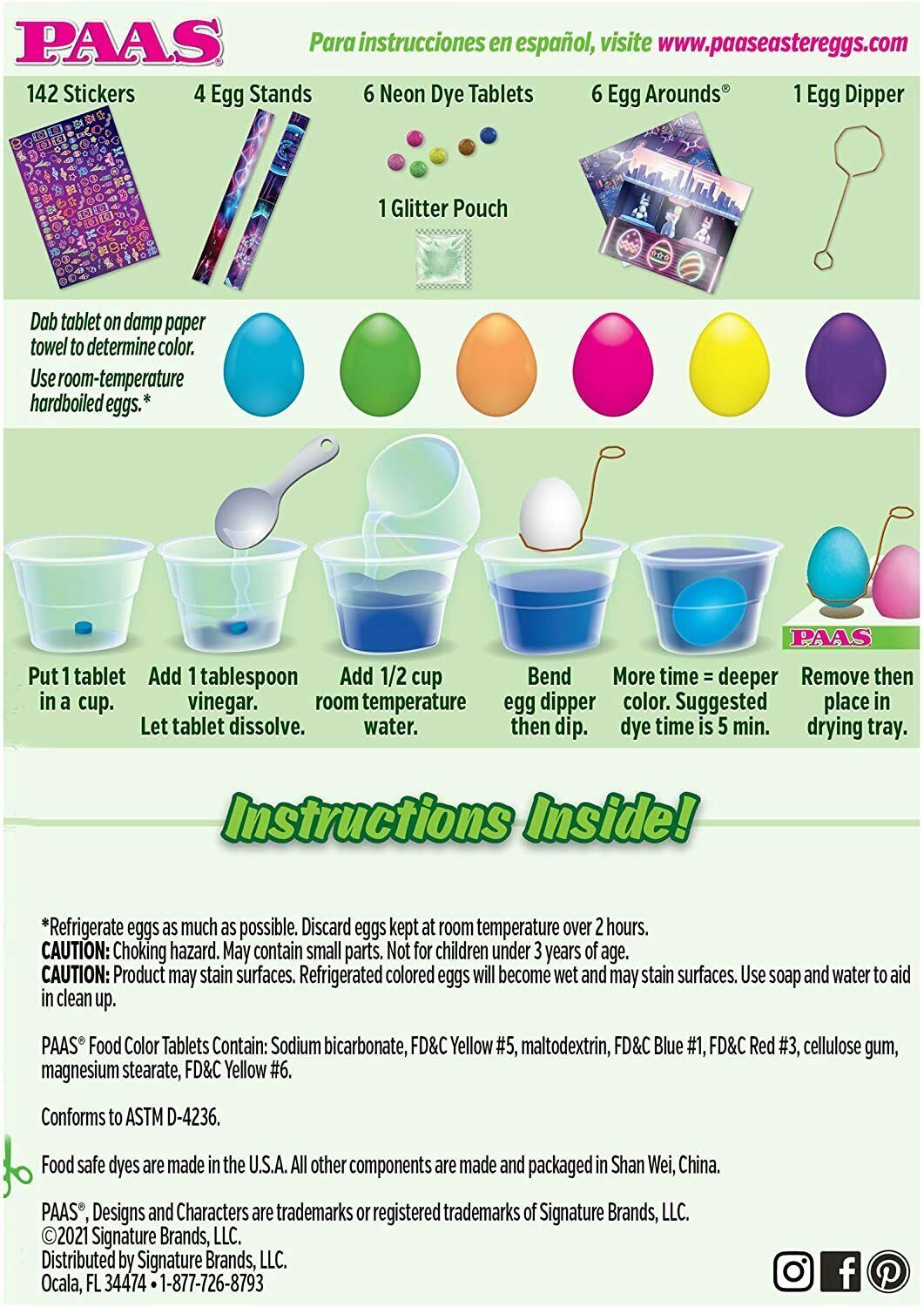 PAAS Neon Easter Egg Decorating Kit (LOC GE) Item image 2