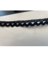 10 Yards Black Edge Ric Rac Crochet Lace Trim 5/8” - $158.12 MXN