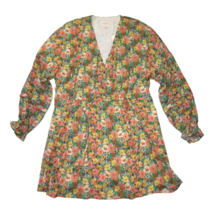NWT Sezane Pat in Pastel Flowers Floral V-neck Drawstring Mini Dress 40 / US 8 - £94.84 GBP