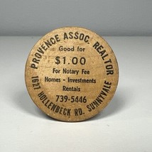 Vintage Provence Assoc. Realtor Sunnyvale, CA Wooden Nickel - Token Indi... - $2.96