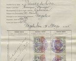 1914-15 Mexico Mining Tax Document Banco de Oro Gold Mine Sonora Revenue... - $136.62