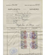 1914-15 Mexico Mining Tax Document Banco de Oro Gold Mine Sonora Revenue... - £107.61 GBP