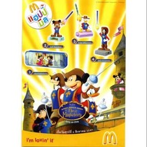 RARE New 2004 Mcdonald&#39;s Happy Meal Toy The Three Musketeeers 4 Figures Full Set - £91.56 GBP