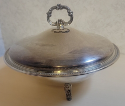 Oneida Silver Plated  3 Footed Bowl w/Lid - $14.35