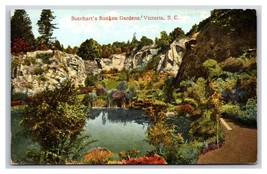 Butchart Sunken Gardens Victoria BC British Columbia Canada UNP DB Postcard B19 - £1.98 GBP