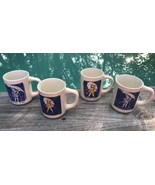 Morton Salt Cups Coffee Mugs Set of 4 1914 &amp; 1956 When It Rains It Pours... - $24.91 CAD