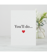 Beesonpage | &quot;You&#39;ll Do&quot; Sarcastic Love Card, Funny Valentine/Anniversary - $303.77 MXN