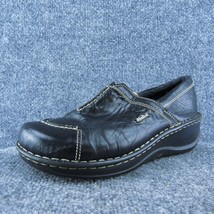 Josef Seibel  Women Clog Shoes Black Leather Zip Size 39 Medium - £19.55 GBP