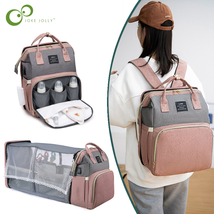 Folding Mummy Bag Lightweight Portable Crib Large Capacity Baby Mommy Backpack - £23.46 GBP+