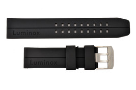 LUMINOX EVO F-117 Nighthawk 6400 6401 23mm Watch Band Strap Black Rubber - £59.90 GBP