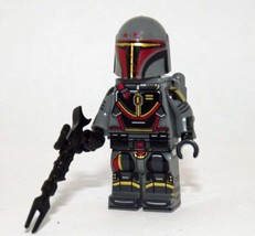 Minifigure Custom Toy Mandalorian Grey Star Wars - $5.60