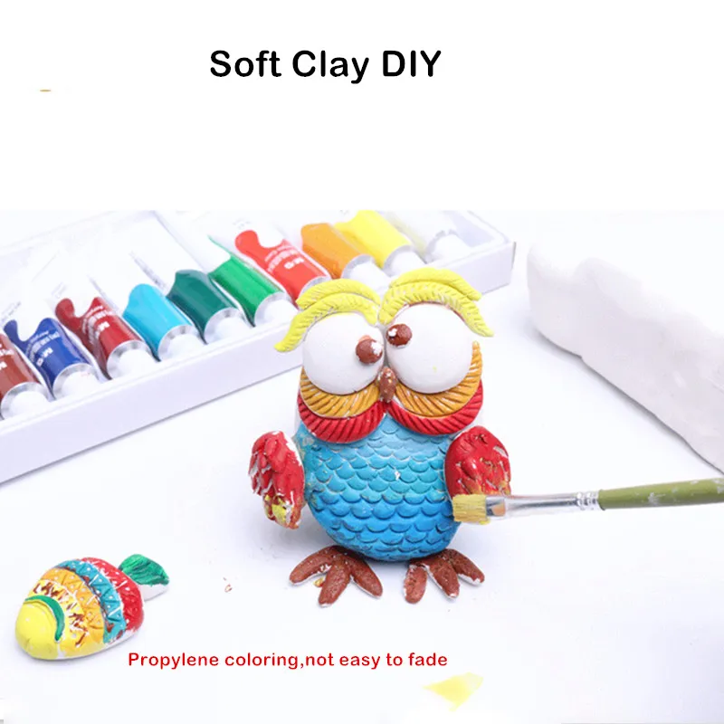 Lay kaolin stone plastic modelling diy plasticine air dried pottery clay playdough toys thumb200