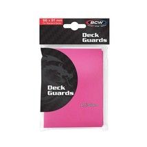 2 packs of 50 (100) BCW Pink Double Matte Deck Guard Standard Sized Card... - $9.01