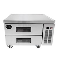 New Heavy Duty 36&quot; 2 Drawer Refrigerated Chef Base Cooler W/ Casters Free Ship - £2,351.33 GBP