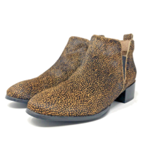 SEYCHELLES Offstage Genuine Calf Hair Ankle Bootie Size 8 Leopard Anthropologie - £35.96 GBP