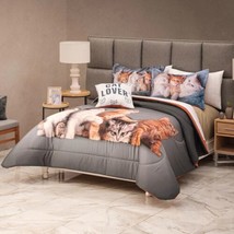 Kittens Reversible Comforter Set And Sheet Set 8 Pcs Queen Size - £138.48 GBP