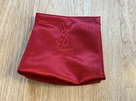 YSL Parfums Cosmetic Toiletry Case Mini Purse Red WITH SPOT - £11.92 GBP