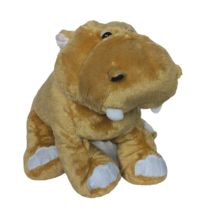 Ganz Webkinz Tan Mud Hippo Plush Stuffed Animal HM384 No Code 9&quot; - $20.79