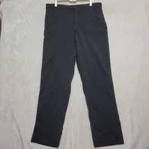 Zanella TODD Dress Pants 42 Gray Wool Flat Front Waist Size 36 inches - $23.87
