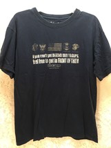 Git-R-Done Larry The Cable Guy T-shirt &quot;Get Behind Our Troops&quot; Size Large - $9.75