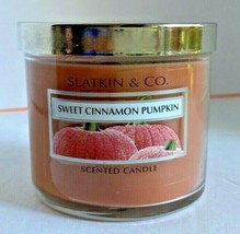Slatkin &amp; Co. Sweet Cinnamon Pumpkin Candle 4oz. New - £78.65 GBP