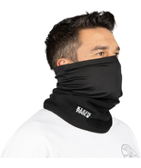 Neck and Face Warming Gaiter, Double-Layered Half-Band, Black, One Size Fit - $262.49 MXN
