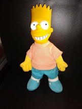 Vintage 8.5&quot; 1990 The Simpsons Bart Simpson Plastic and Plush Doll - £13.46 GBP