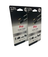 GE Pro Audio Cable 12 Foot 3.5mm Auxiliary Model 38799 Lot Of 2 New In P... - $230.93 MXN