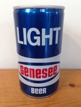Vintage Flat Pop Top Pull Tab Beer Can Light Blue Genesee Brewing Roches... - $24.99