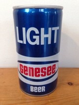 Vintage Flat Pop Top Pull Tab Beer Can Light Blue Genesee Brewing Roches... - $24.74