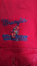 Wrangler Bull Riders Only Rodeo Cowboy Button Up Shirt Men&#39;s Large Maroo... - £22.27 GBP