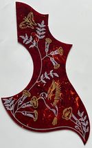 For Gibson Hummingbird Acoustic Guitar Self-Adhesive Pickguard,Red Tortoise - £8.78 GBP
