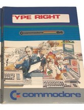Commodore 64 Type Right Software 5.25 inch Floppy C64334 with Manual 1983 - £15.82 GBP