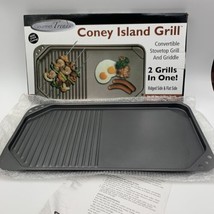 Coney Island Grill by Gourmet Trends - Convertible Stovetop Grill NEW IN THE BOX - £20.09 GBP