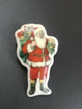Estate Spode Marked Porcelain Santa Claus Pin Brooch – marked on backside –  - £9.58 GBP
