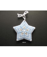 Plastic Canvas Star Tree Ornament - Handcrafted Holiday Ornament - Gift ... - £7.56 GBP