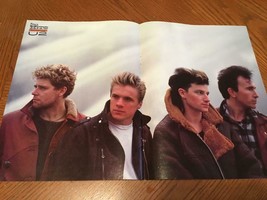U2 teen magazine poster clipping Bravo Adam Clayton Bono Larry Mullen Jr. - £3.19 GBP