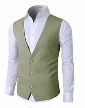 H2H Mens Dress Slim Fit Vests Premium Business Suit Vests Button Closure 2XL XXL - £22.28 GBP