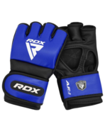 RDX MMA Gloves for Martial Arts Grappling Training Mitts Blue L - $29.95