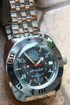 Russian Mechanical Automatic Wrist Watch VOSTOK AMPHIBIAN DIVER 710526 - £95.56 GBP