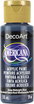 Americana Acrylic Paint 2oz-Deep Midnight Blue - Opaque - $6.63